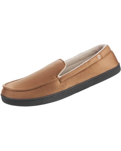 Isotoner Mens Slippers Moccasin - Multicolor