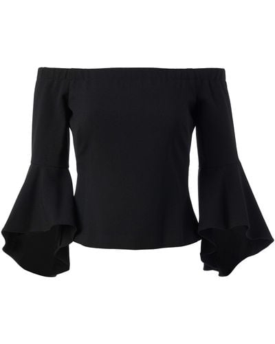 Eliza J Separate Bell Sleeve Top - Black