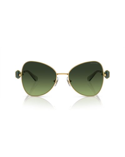Swarovski Sk7002 Butterfly Sunglasses - Green