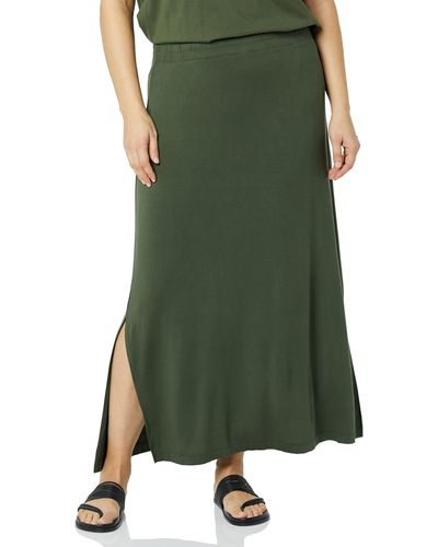 Amazon Essentials Lightweight Knit Maxi Skirt - Green