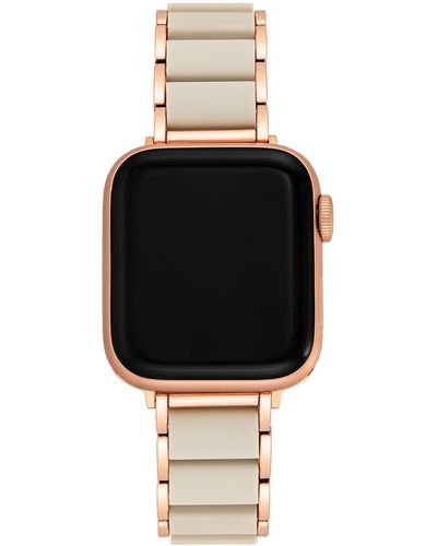 Anne Klein Rubberized Fashion Bracelet For Apple Watch - Black