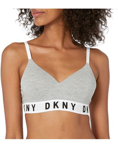 DKNY Cozy Boyfriend Wirefree Pushup Bra - White