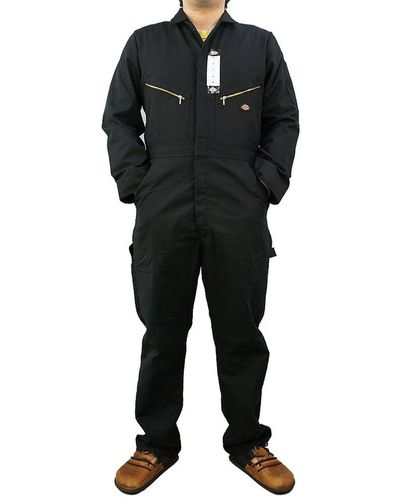 Dickies 7 1/2 Ounce Twill Deluxe Long Sleeve Coverall - Black