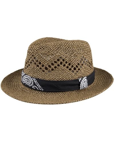 Levi's Packable Fedora Hat - Brown