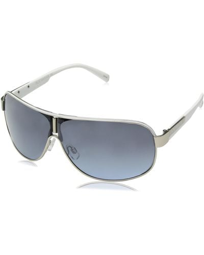 Rocawear Mens R1396 Stand Out Uv Protective Metal Shield Sunglasses Gifts For With Flair 135 Mm - Black