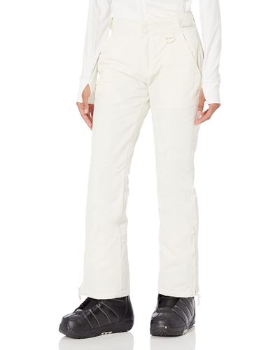 Amazon Essentials Pantalon de Ski Isolante et Longue - Blanc