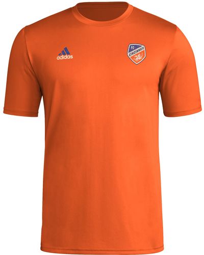 adidas Long Sleeve Pre-game T-shirt - Orange