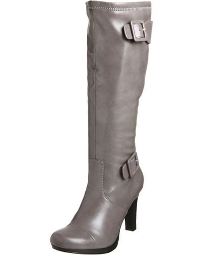 Madden Girl Lowtis Mid Shaft Double Buckle Boot,grey Paris,5.5 M Us - Gray