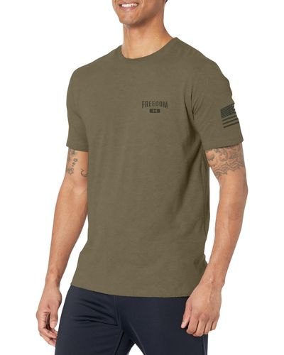 Under Armour Freedom Graphic Kurzarm T-Shirt - Grün