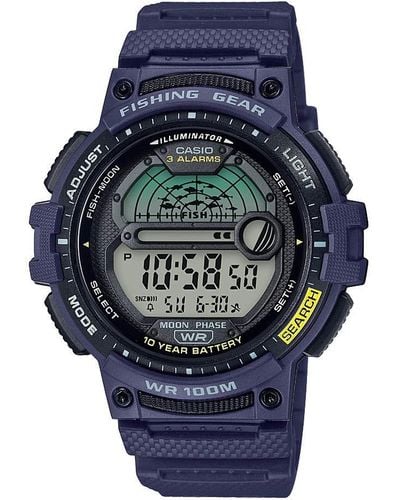 G-Shock 10 Year Battery Quartz Watch With Resin Strap - Blue
