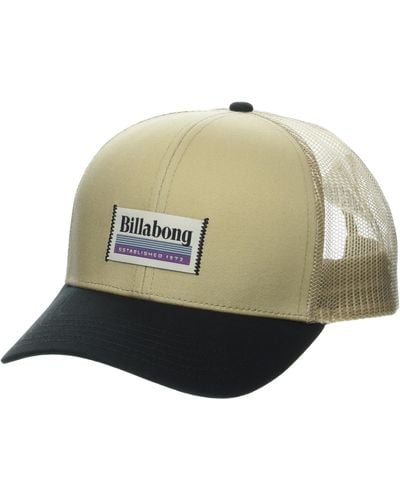 Billabong Walled Adjustable Mesh Back Trucker Hat - Brown