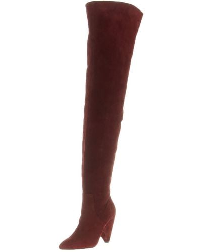 Kenneth Cole Galway Over The Knee Suede Slouch Boot - Brown