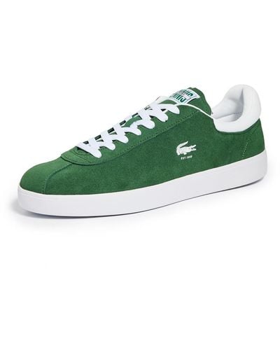 Lacoste Logo-debossed Suede Sneakers - Green