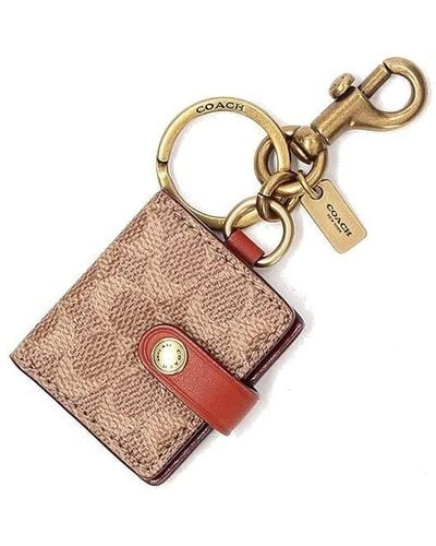 COACH Signature Pictureframe Bag Charm - Green