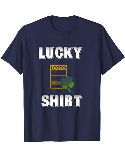 Lucky Brand Lucky Lottery Lotto Ticket Tee Shirt Darks - Gray