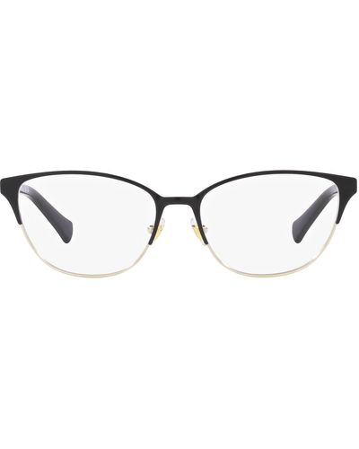 Ralph By Ralph Lauren Ra6055 Cat Eye Prescription Eyewear Frames - Black