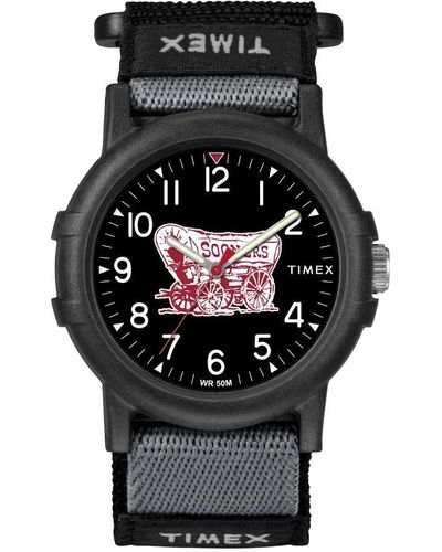 Timex Collegiate Recruit 38mm Watch – Oklahoma Sooners With Black Fabric