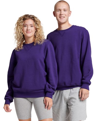 Russell Dri-power Fleece Sweatshirt - Purple