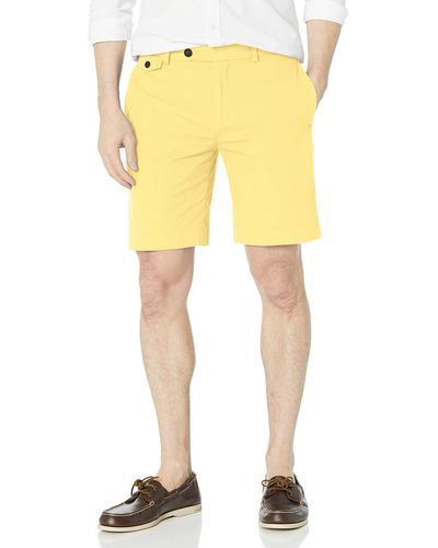 Brooks Brothers Stretch Supima Cotton Poplin Chino Shorts - Yellow