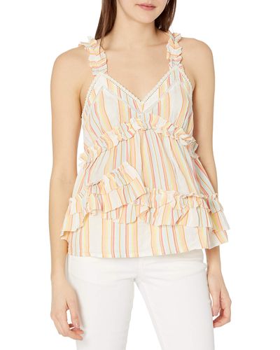 Ella Moss Sammy Ruffle Tank Top - White