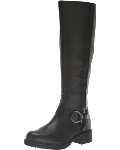 Black Clarks Boots for Women | Lyst