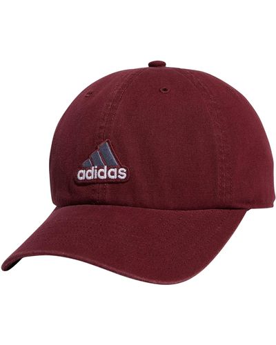 adidas Ultimate 2.0 Relaxed Adjustable Cotton Cap - Red