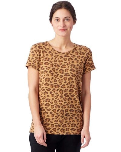 Alternative Apparel Ideal Printed Eco-jersey T-shirt - Brown