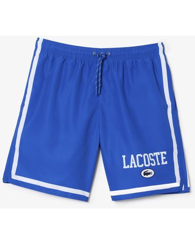 Lacoste Standard Swim Short W/adjustable Waist - Blue