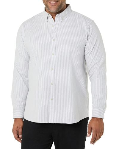 Goodthreads Standard-fit Long-sleeved Stretch Oxford Shirt - White