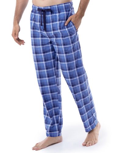 Izod Flannel Fleece Sleep Pant - Blue