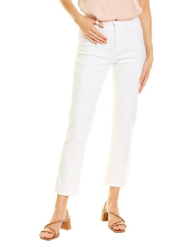 DL1961 Bella Cropped High Rise Vintage Slim Jean - White