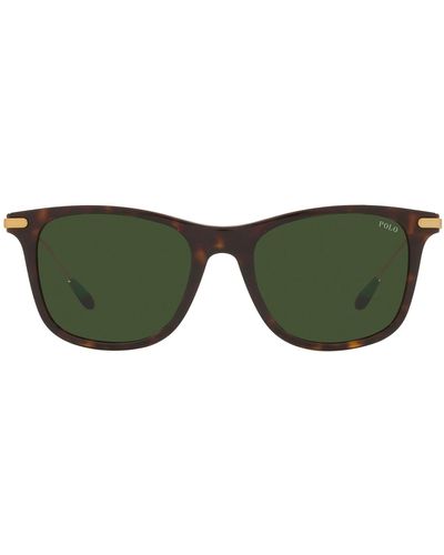 Polo Ralph Lauren Ph4179u Universal Fit Square Sunglasses - Green
