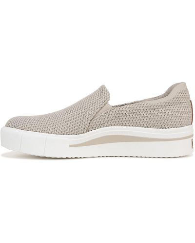 Dr. Scholls S Happiness Lo Sneaker Light Taupe Knit 6.5 M - White