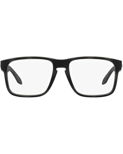 Oakley Ox8100f Holbrook Rx Low Bridge Fit Square Prescription Eyewear Frames - Black