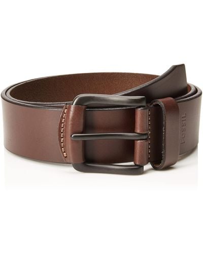 Fossil Carson Leather Casual Jean Every Day Belt - Brown