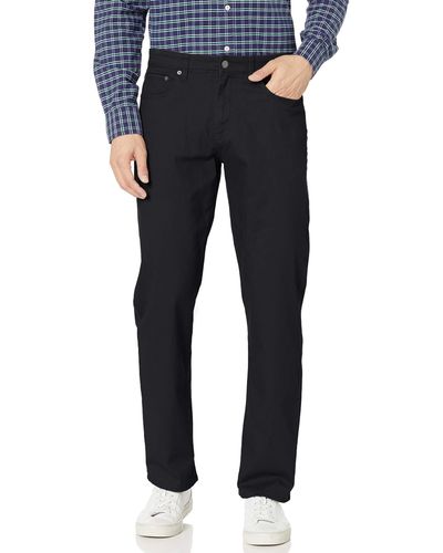 Amazon Essentials Relaxed-fit 5-pocket Stretch Twill Trousers - Blue