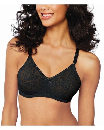 Bali Designs Lace And Smooth Underwire Bra - Black