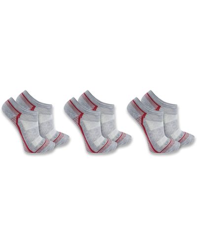 Carhartt Plus Force Performance Work Crew Socks 3 Pair Pack - Gray