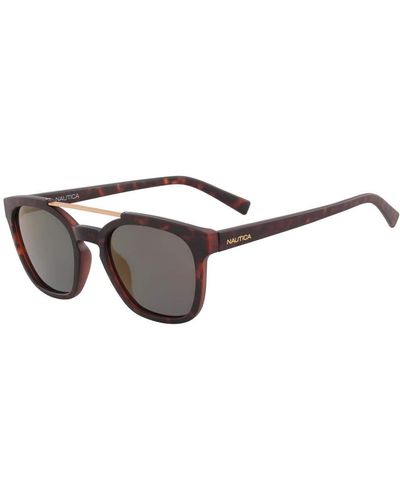 Nautica N3638sp Rectangular Sunglasses - Brown