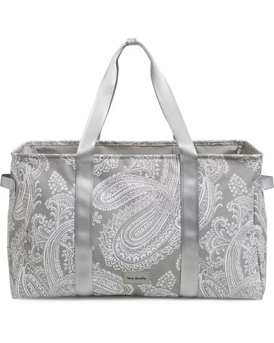 Vera Bradley Recycled Lighten Up Reactive Large Car Tote - Gray
