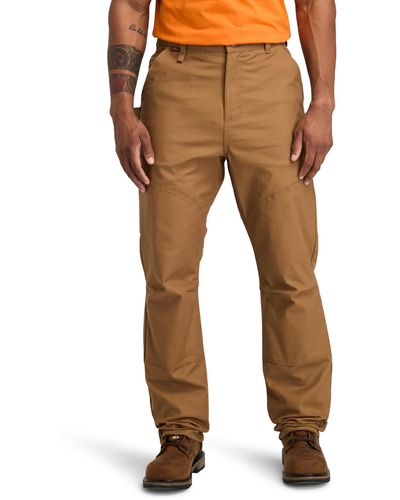 Timberland Gritman Flex Athletic Fit Double Front Utility Work Pant - Brown