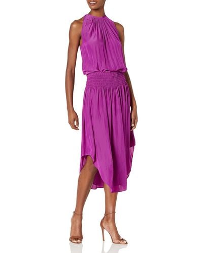 Ramy Brook Classic Audrey Sleeveless Midi Dress - Purple