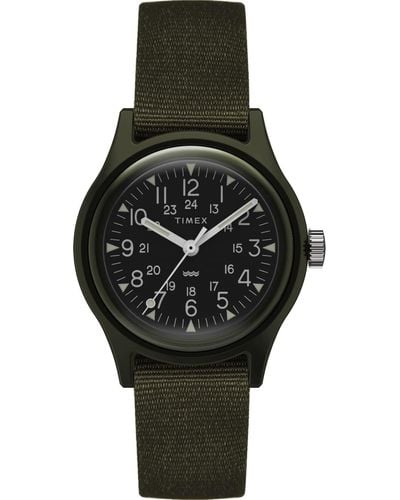 Timex Armbanduhr MK1 aus Kunstharz - Schwarz