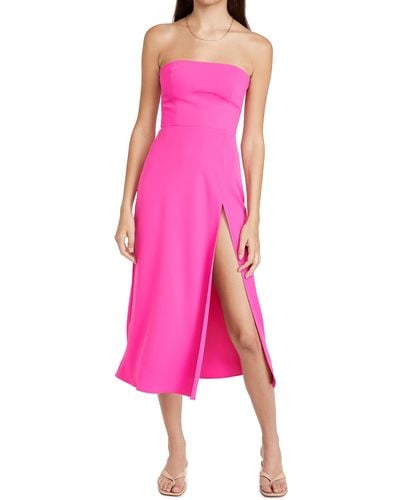 Amanda Uprichard Mandy Midi Dress - Pink