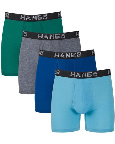 Hanes Ultimate Total Support Pouch Boxer Brief - Green
