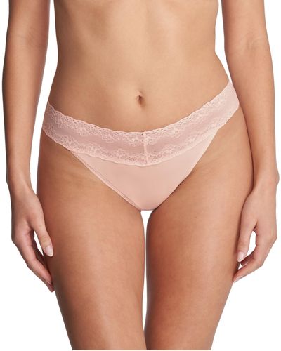 Natori Bliss Perfection One Size Thong - Pink