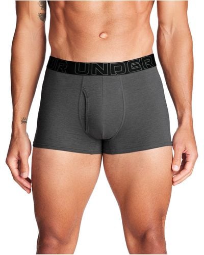 Under Armour Charged Cotton 3-inch Boxerjock 3-pack - Gray