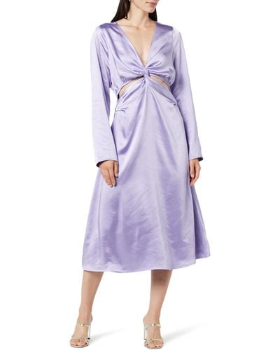 The Drop Violeta Cut-out Silky Maxi Dress Digital Lavender - Purple