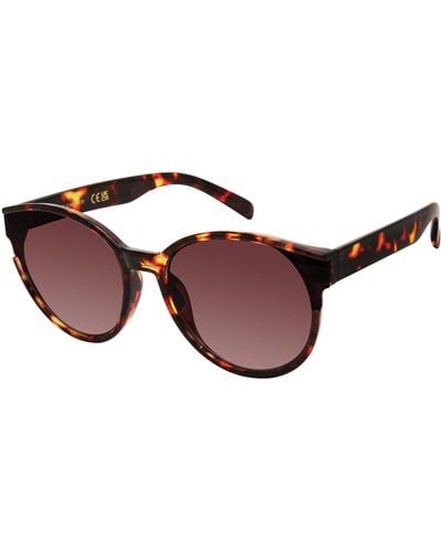 Vince Camuto Vc1061 Retro Cat Eye 100% Uv Protective Round Sunglasses. Luxe Gifts For Her - Black