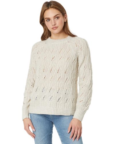 Lucky Brand Cable Stitch Shine Pullover - Natural